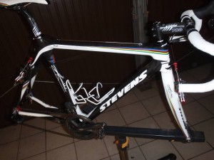 Niels Albert's Stevens carbon cyclocross bike on auction