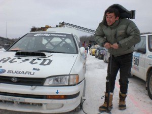 Adam Craig, exhibiting cross-over between bikes and rally cars? © Carl Decker