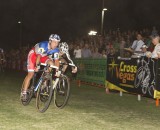 Francis Mourey outkicks Jamey Driscoll for the CrossVegas win. © Larry Rosa Photography