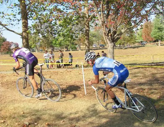 Knapp chasing Barry Wicks back in 2010.