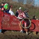 The Grinch heckles 2009 winner Todd Wells. photo: courtesy