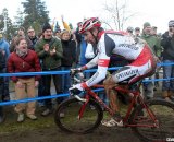 Here, Wells is riding to his third national title of the year- yesterday, he won $50,000 for bike trails.