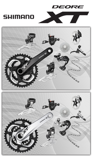 Deore XT Gets Double Cranksets, New Pedals for 2012. photo: courtesy