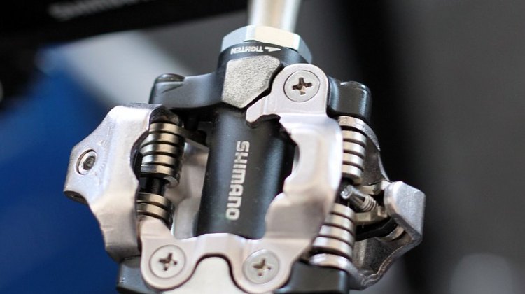 Shimano's Deore XT Pedals inherit the same enhancements and body options of the XTR line. © Cyclocross Magazine