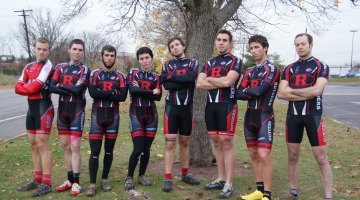 Vareschi is the team director for the Rutgers University Cycling Team (pictured 2nd from left). © Rutgers University Cycling Team