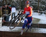 Here, Lars Boom goes hard during a cyclocross race in 2011.  © Bart Hazen