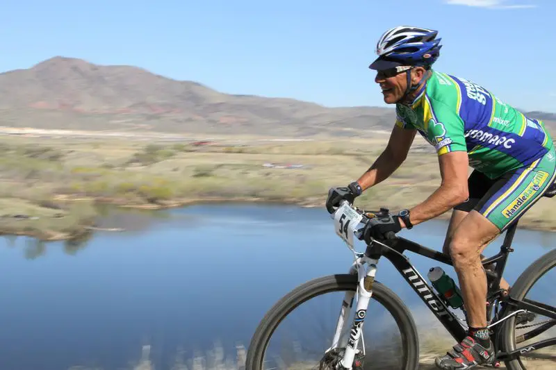 Lee Waldman temporarily trades in his cyclocross bike for a spin on his mountain bike. © Lee Waldman