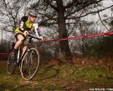 Here, Paul works to perfect his cyclocross form. This year, mountain biking will help him with that. 