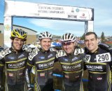 Austin Jones, Trey Wofford, James McCabe and Chris Lowe at Cyclocross Nationals. Photo Courtesy of James McCabe