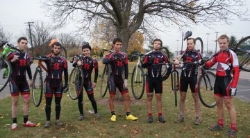 The Rutgers Cyclocross Team, circa 2010. © Molly Hurford