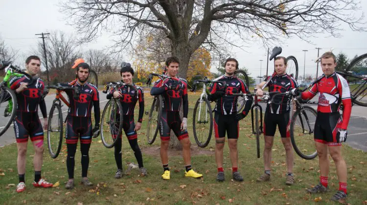 The Rutgers Cyclocross Team, circa 2010. © Molly Hurford