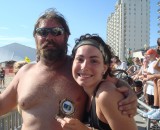 Dad and I after I won my first trophy in a 5K. Noreen Hurford