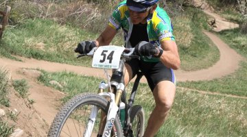 Lee Waldman temporarily trades in his cyclocross bike for a spin on his mountain bike. © Lee Waldman