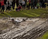 Sean Caldwell in the mud puddle by Brian Mangano