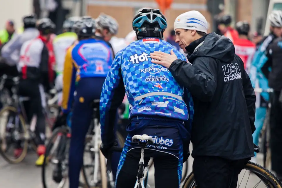 File photo of Geoff Proctor working with Yannick Eckmann at EuroCrossCamp in 2011. Photo courtesy of Geoff Proctor