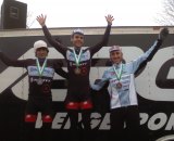 The Elite Men's Podium (L to R), Goguen, Lindine, Myerson ©Lodrina Cherne