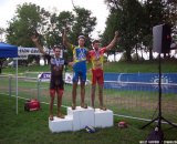 Van Den Bosch, Field and Lindine on the podium Day 2 of Nittany Lions Cyclocross.