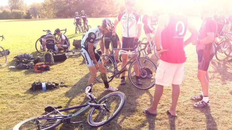 Labor Day cyclocross was a salute to the end of summer. Joey Mullan