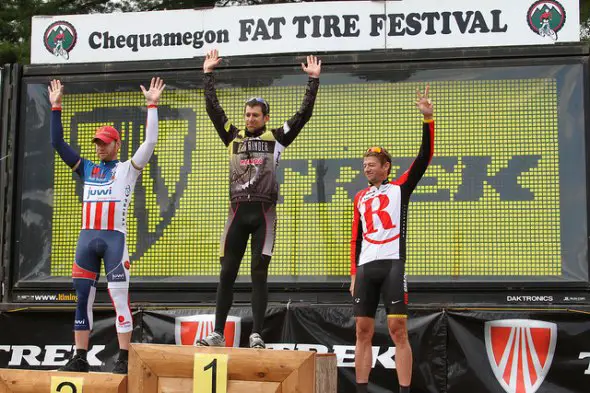 The men's podium at Chequamegon.  © Amy Dykema