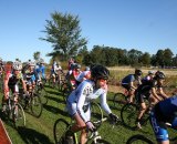 And they're off! The women take to the course. Jeff Bramhall