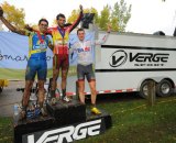 Men's Podium: Van Den Bosch, Field and Basin (Lef tot Right). Jeff Bramhall