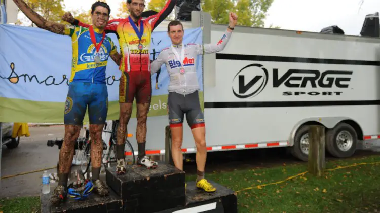 Men's Podium: Van Den Bosch, Field and Basin (Lef tot Right). Jeff Bramhall