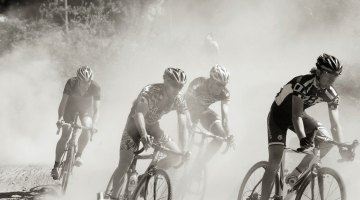 A dusty scene at the Langley Cyclocross Classic. Joe Sales