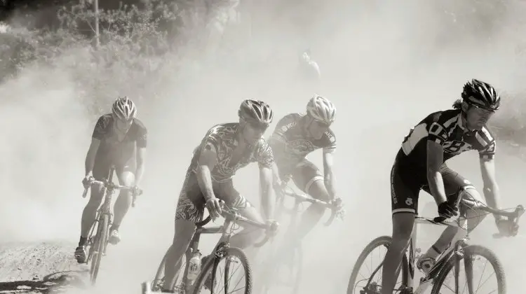 A dusty scene at the Langley Cyclocross Classic. Joe Sales