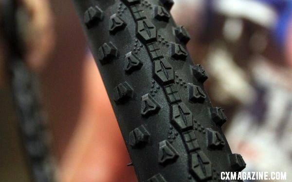 Vredestein is eyeing the cyclocross market, and showed off their new Black Panther tread. © Cyclocross Magazine