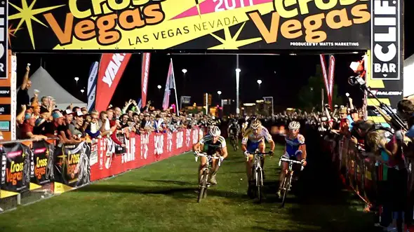 Lards van der Haar leads a European sweep of the 2011 CrossVegas podium © Cyclocross Magazine