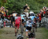 Elite men race up the "Hillside Strangler". Aaron Johnson Elite men race up the "Hillside Strangler". Aaron Johnson