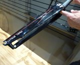 The Luteus carbon fork is built to handle disc brakes, the newest trend in cyclocross gear. © Cyclocross Magazine The Luteus carbon fork is built to handle disc brakes, the newest trend in cyclocross gear. © Cyclocross Magazine