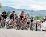 Jeremy Powers (Rapha/Focus) takes the holeshot at USGP Fort Collins.