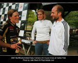 Mitch Graham with Katie Compton at Harbin Park in 2007. Julie Black