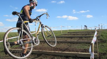 Riders take the run up on a beautiful day of ABRA CX. Keith Hower
