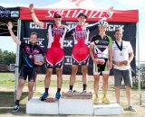 Elite Men's podium with Andy Jacques-Maynes in the winner's spot. Tim Westmore