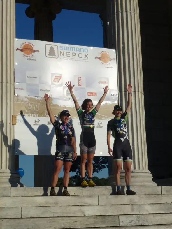 Van Gilder, McConnelough and Annis on the podium. 