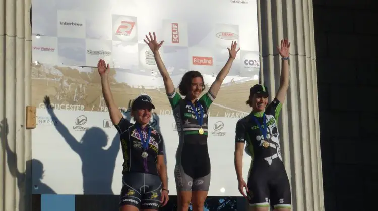 Van Gilder, McConnelough and Annis on the podium.