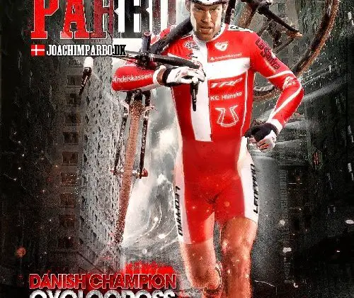 Joachim Parbo's cyclocross card. Photo by Dan Seaton, cxmagazine.com, Graphics by Pieter Pelgrims.