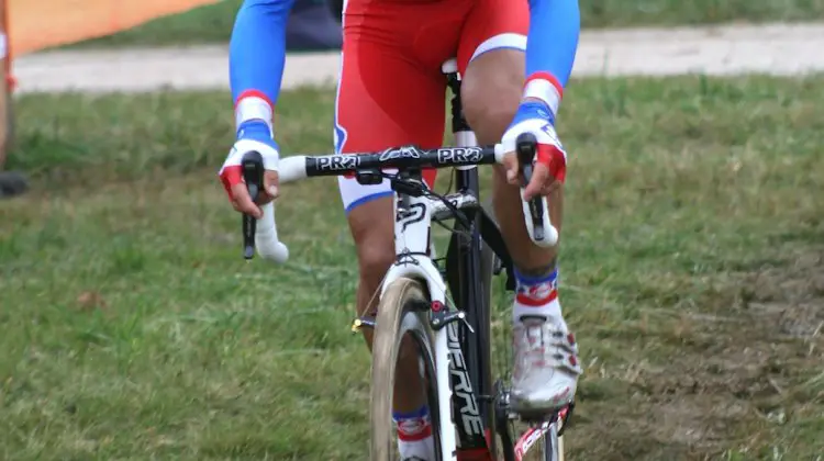 French national champion Francis Mourey took the win Saturday at Nommay Cyclocross. ©Renner Custom CX Team