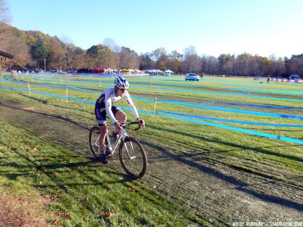 Durrin riding to a fourth place finish at CSI Day 1. Cyclocross Magazine