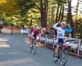 Keough sails in to victory after sprinting McNicholas at CSI Day 1. Cyclocross Magazine