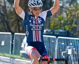 Katie Compton takes the win on day one of the Cincy3 Festival. Jeffrey Jakucyk