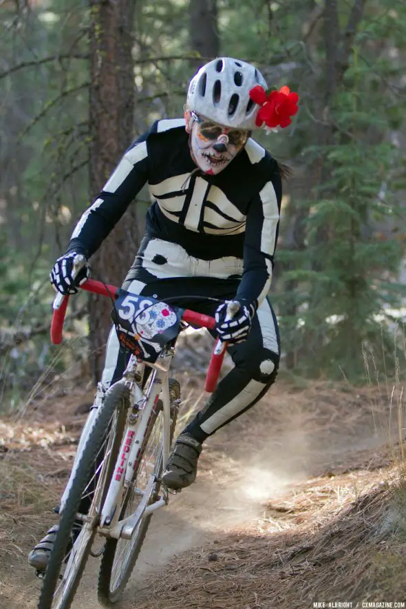 Riders took their costumes very seriously at Day of the Dead Cyclocross. Mike Albright