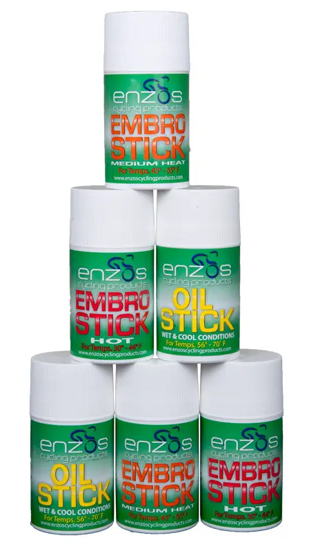 Embrocation Review Enzos Embro Sticks Oil Sticks and Button Hole Chamois Cream Cyclocross Magazine Cyclocross and Gravel News Races Bikes Media