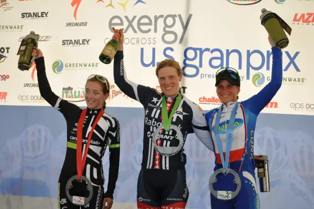 The women's podium. © Rick Mace