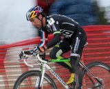 Tim Johnson was all disc and all speed on his new prototype bike. ©Pat Malach It didn't come out often during the season, but Tim Johnson was all disc and all speed on his new prototype bike. ©Pat Malach