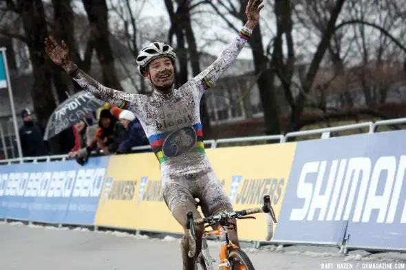 Marianne Vos takes the win at Namur.  © Bart Hazen
