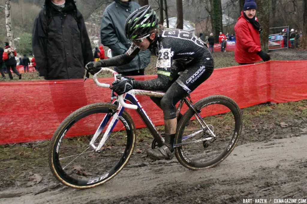 Kaitie Keough has been with the Cannondale p/b CyclocrossWorld program for a long time. 2011 Namur World Cup © Bart Hazen