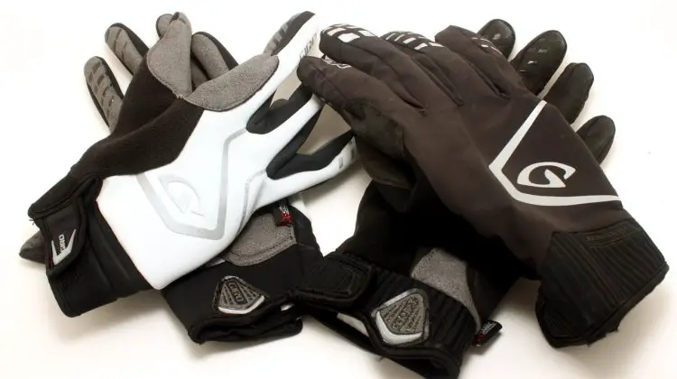 Giro's Ambient and Pivot Cycling gloves keep you warm and dry for true cyclocross conditions. © Cyclocross Magazine